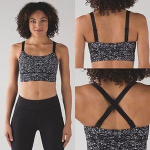 Lululemon Both Ways Bra | Iced Wave White Black | SZ 4